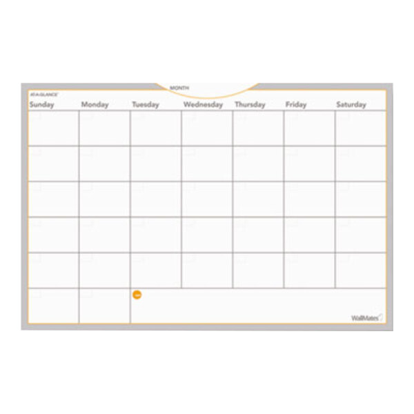 At-A-Glance AW602028 WallMates 24" x 36" Self-Adhesive Dry Erase Monthly Planning Surface