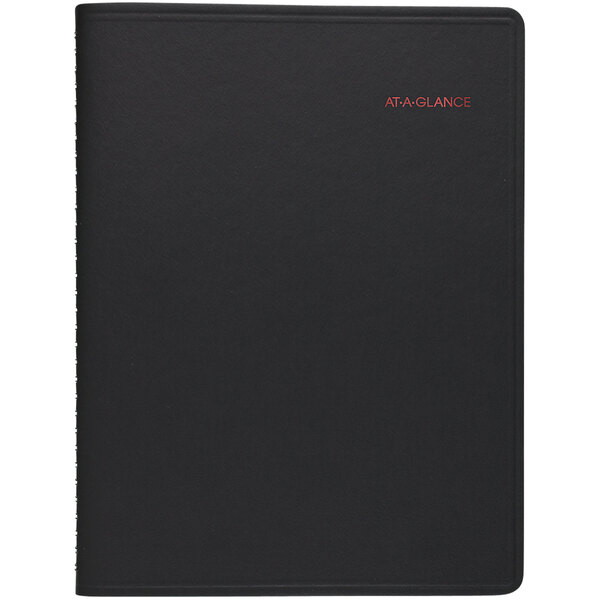 At-A-Glance 7086405 8 1/4" x 11" Black January 2023 - December 2023 Weekly / Monthly Appointment Book