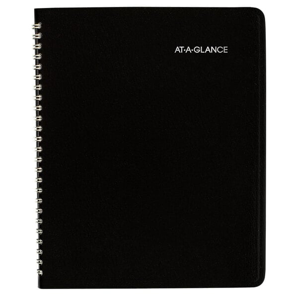 At-A-Glance G40000 DayMinder 6 7/8" x 8 3/4" Black January 2023 - December 2023 Monthly Planner