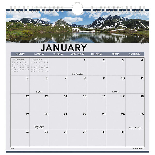 Large Print 2022 12 x 12 Inch Monthly Square Wall Calendar Easy to See with Large Font 