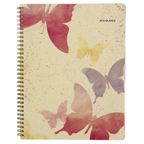 At-A-Glance 791905G Watercolors 8 1/2" x 11" January 2023 - January 2024 Weekly / Monthly Planner
