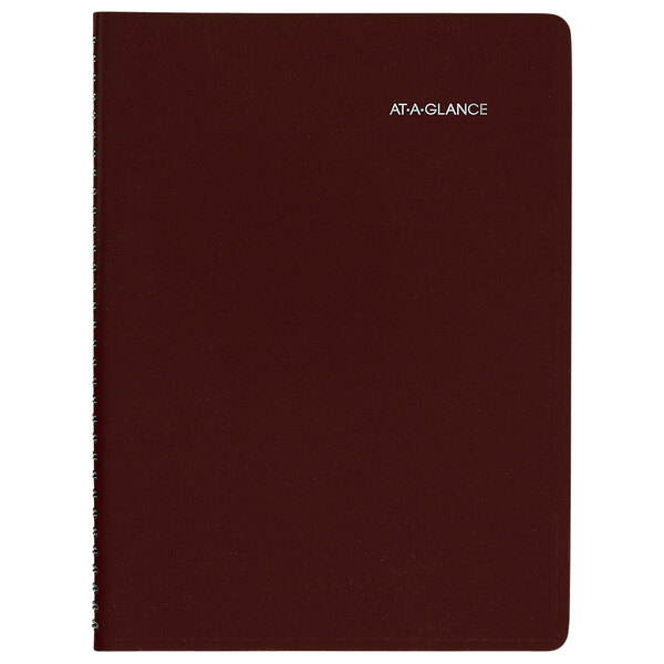 At-A-Glance G52014 DayMinder 8" x 11" Burgundy January 2023 - December 2023 Weekly Appointment Book