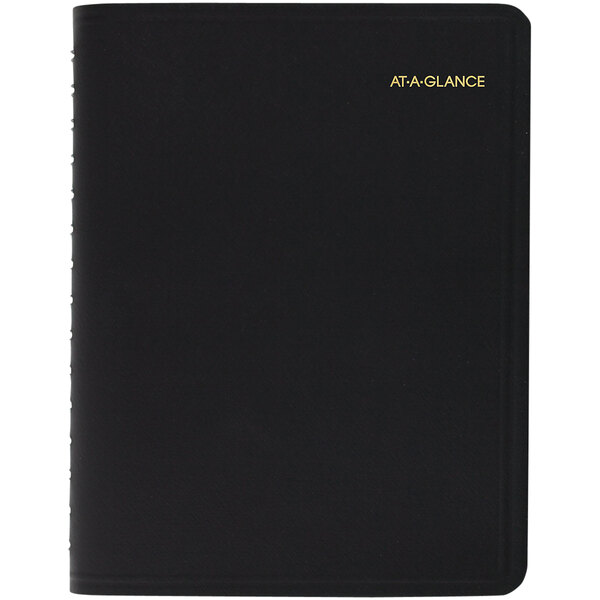 At-A-Glance 7082205 8" x 10 7/8" Black January 2023 - December 2023 Four-Person Daily Appointment Book