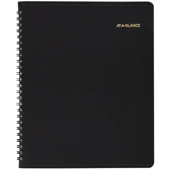 At-A-Glance 7013005 8" x 10" Black January 2023 - December 2023 Monthly Business Planner