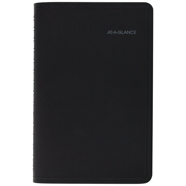At-A-Glance 760205 4 7/8" x 8" Black January 2023 - December 2023 QuickNotes Weekly / Monthly Appointment Book