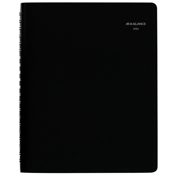 At-A-Glance G56000 DayMinder 7 7/8" x 11" Black January 2024 - December 2024 Four-Person Daily Appointment Book