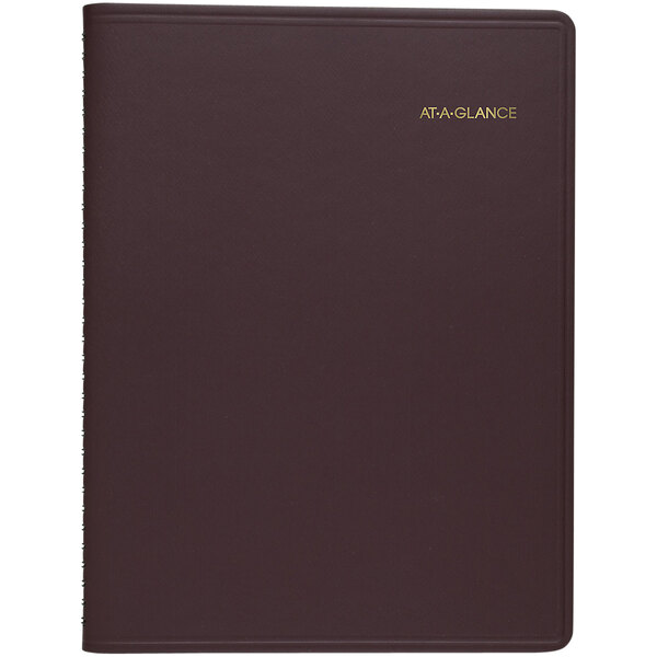 At-A-Glance 7026050 8 7/8" x 11" Winestone January 2023 - March 2024 Monthly Planner