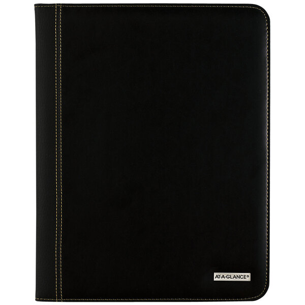 At-A-Glance 7029005 9" x 11" Black January 2023 - January 2024 Refillable Executive Monthly Padfolio