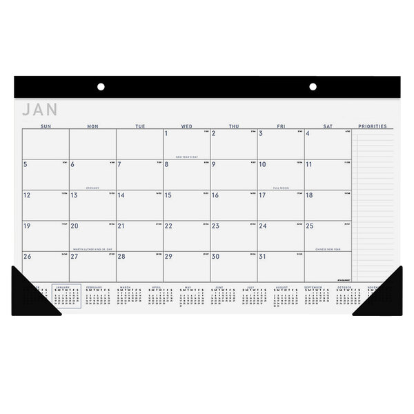 At-A-Glance SK14X00 17 3/4" x 10 7/8" Monthly January 2023 - December 2023 Compact Contemporary Desk Pad