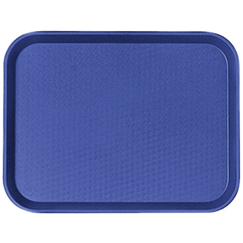 Cambro 1014FF186 10" x 14" Navy Blue Customizable Fast Food Tray - 24/Case