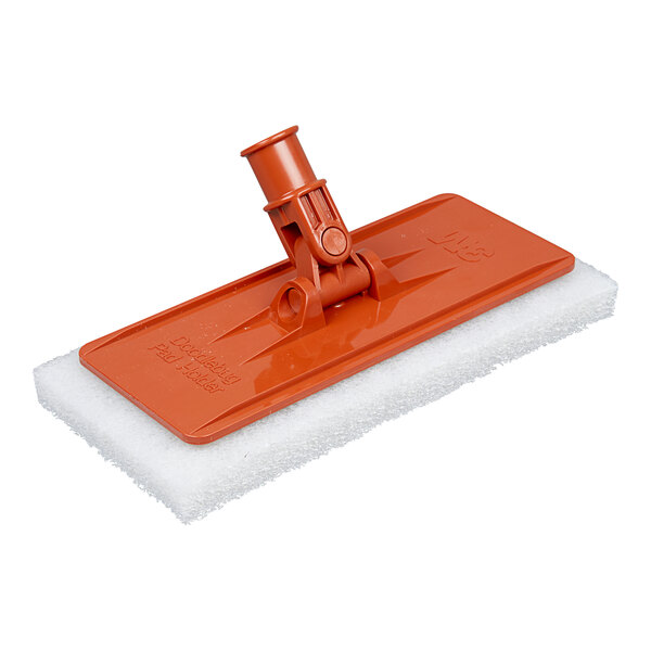 3M 6472 Doodlebug 9" x 3 3/4" Orange Pad Holder Kit with Pads