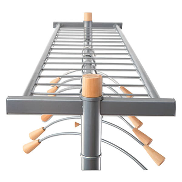 Alba PMLUX6 44 13/16" x 21 11/16" x 70 13/16" Silver Steel Double Sided