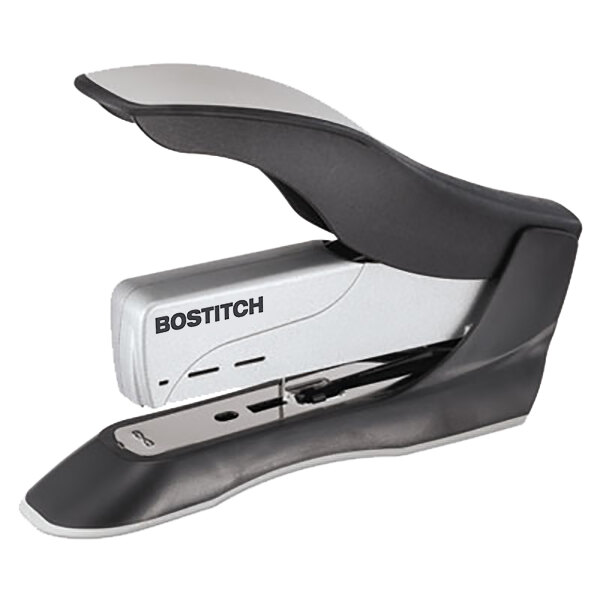 A Bostitch PaperPro 1300 inHANCE+ stapler with black and silver accents.