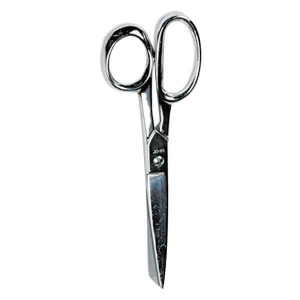 Clauss 8" pointed tip shears with nickel-plated straight handles.