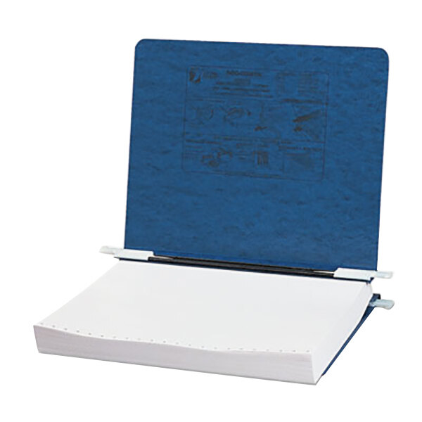 Acco 54123 Letter Size Side Bound Hanging Data Post Binder - 6" Capacity with 2 Fasteners, Dark Blue