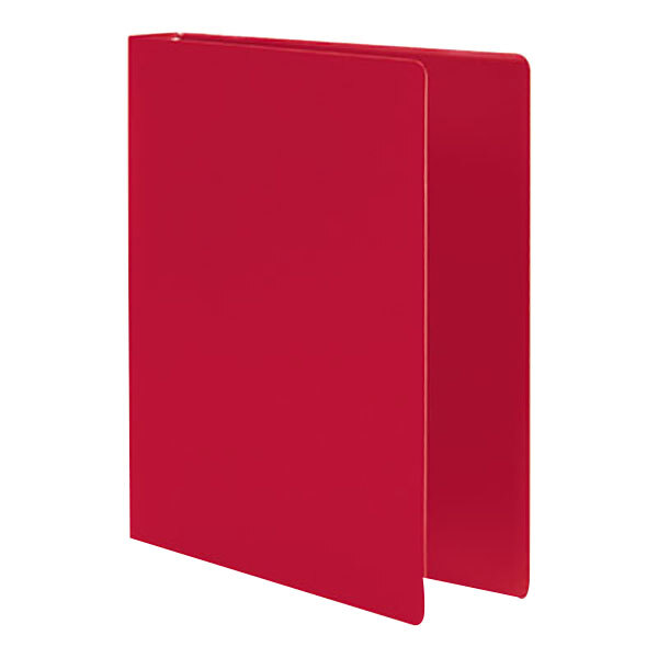 Acco 39719 Accohide Executive Red Non-View Binder with 1" Round Rings
