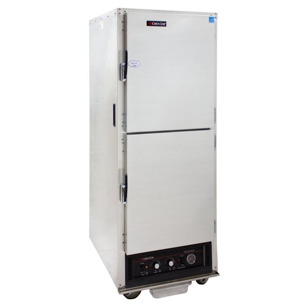 Cres Cor H-135-WUA-11 AquaTemp Insulated Full Height Aluminum Holding Cabinet with Adjustable Humidity and Solid Dutch Doors - 120V, 2000W