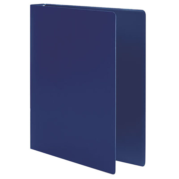 Acco 39702 Accohide Dark Blue Non-View Binder with 1/2" Round Rings