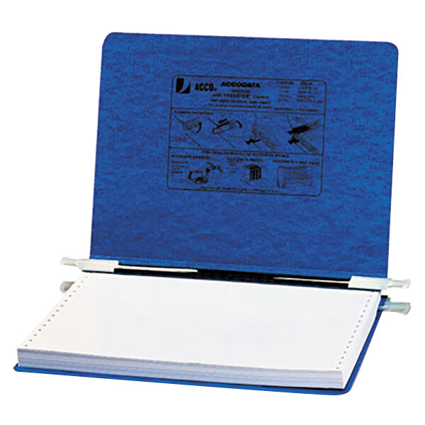 Acco 54133 8 1/2" x 12" Side Bound Hanging Data Post Binder 6" Capacity with 2 Fasteners, Dark