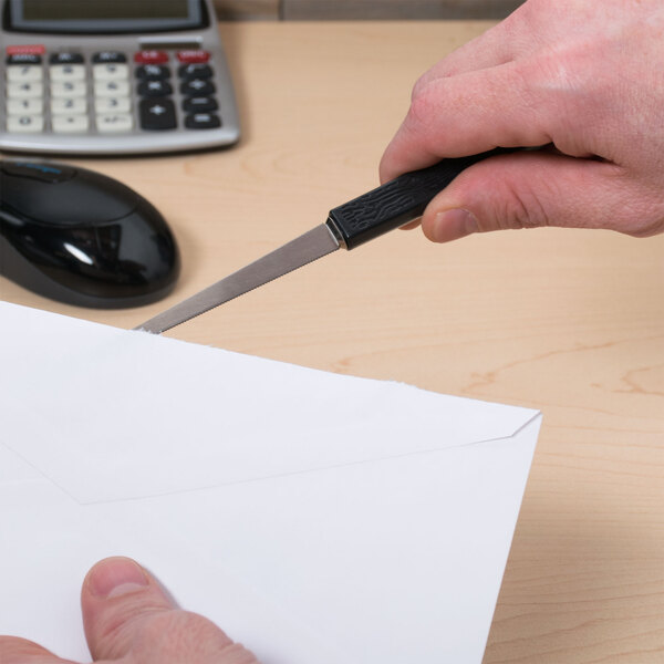Westcott 29380 8" Letter Opener with Stainless Steel Serrated Blade