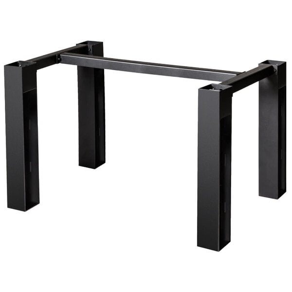 BFM Seating I-Beam 29 1/2" x 59 1/2" Black Rectangular Standard Height Indoor Table Base