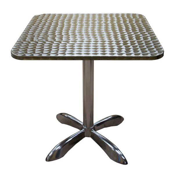 American Tables & Seating AL3030 27 1/2" Square Aluminum Table