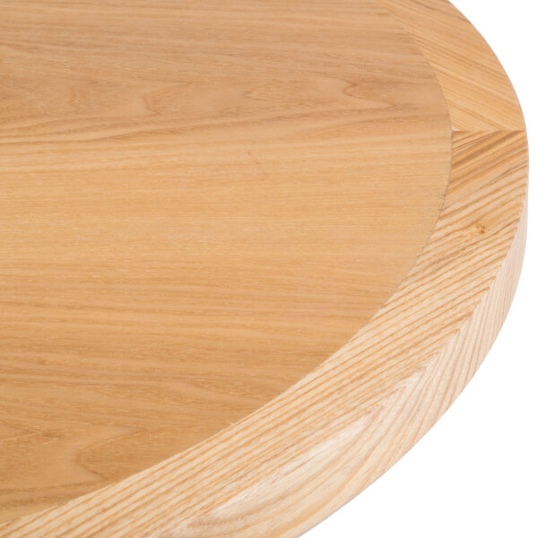 BFM Seating 48" Round Natural Ash Veneer Indoor Table Top