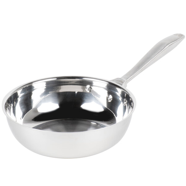 Vollrath 47792 Intrigue 3 Qt. Stainless Steel Saucier Pan with Aluminum