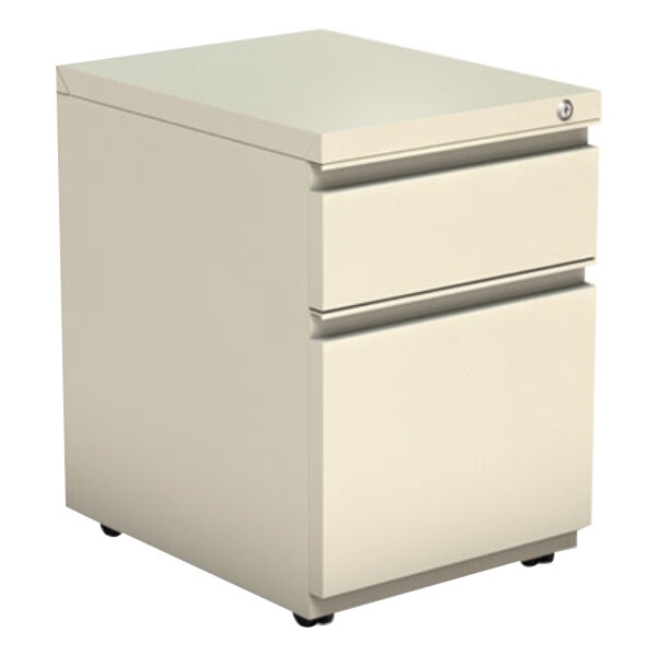 Alera Alepbbfpy Putty Two Drawer Metal Pedestal Box File With Full