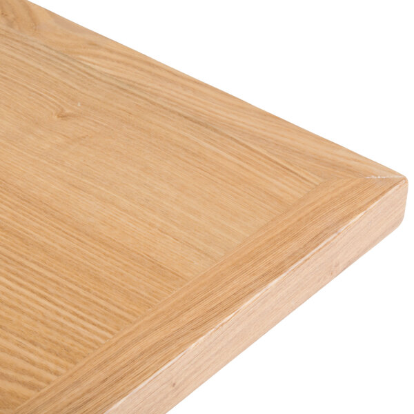 BFM Seating 30" Square Natural Ash Veneer Indoor Table Top