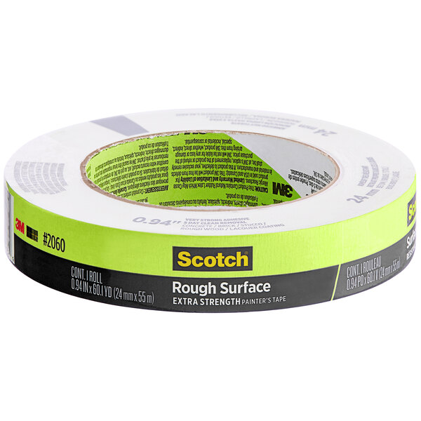 3M Scotch® 1" x 60 Yards Green Masking Tape 2060-24A