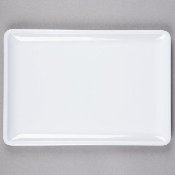 Elite Global Solutions M139RC 13" x 9" Rectangular White Melamine