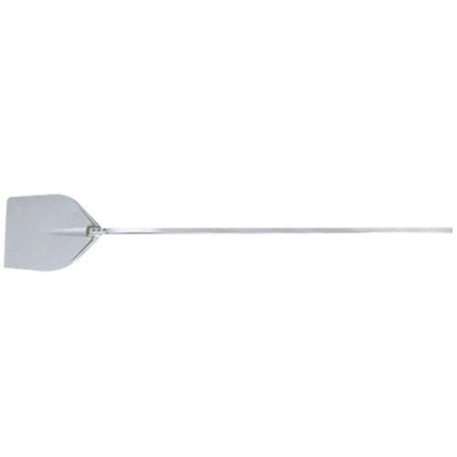 An American Metalcraft silver aluminum pizza peel with a long handle.