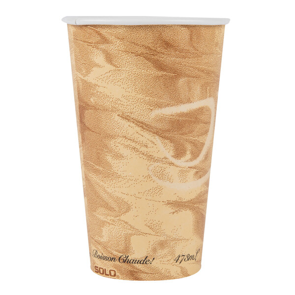 Solo 316MS-0029 16 Oz Mistique SSP Paper Hot Cup (Case Of 1000