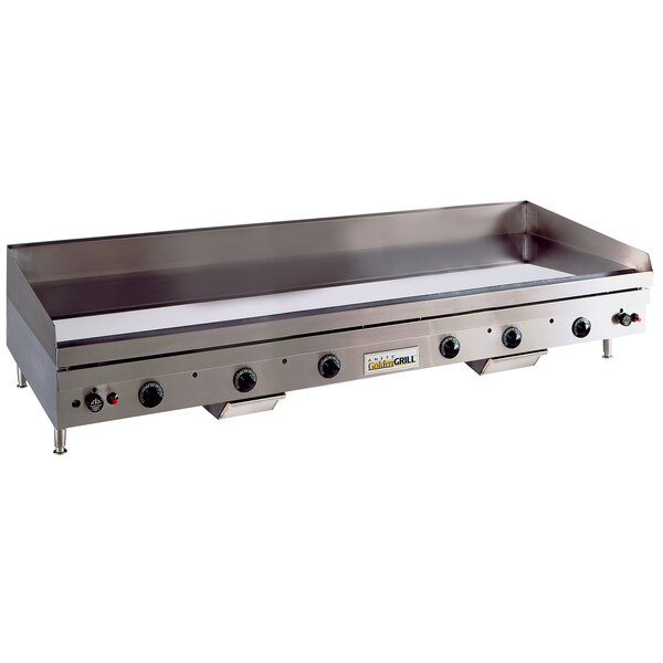 Anets TM24X72 Temp Master 72" Natural Gas Countertop Griddle with Thermostatic Controls - 165,000 BTU