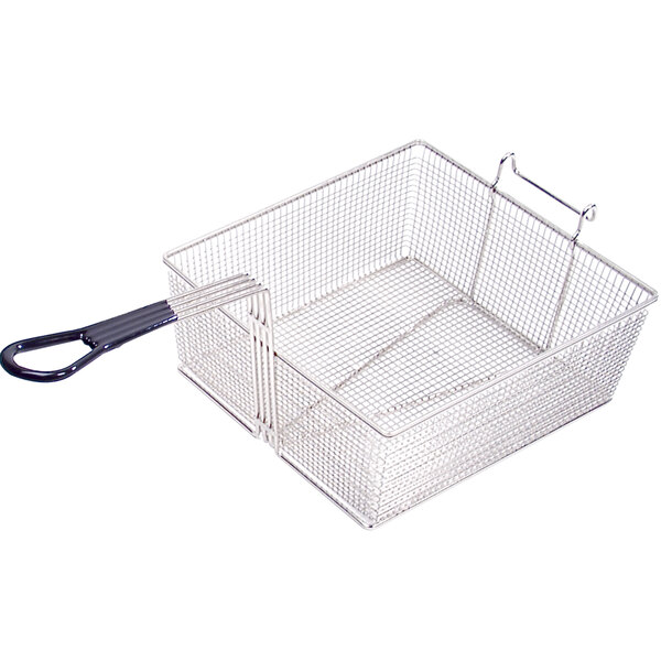 Anets P9800-54 17 3/4" x 16 3/4" x 6" Full Size Fryer Basket with Front Hook