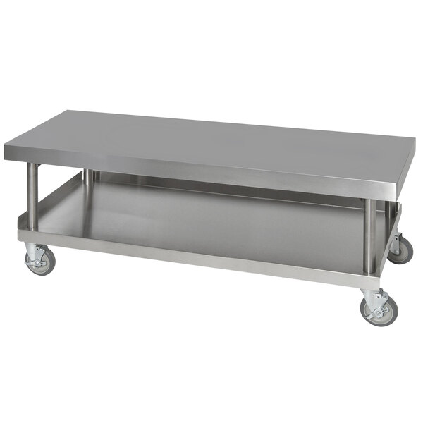 Anets AGS24X72 24" x 72" Stainless Steel Griddle Stand with Undershelf