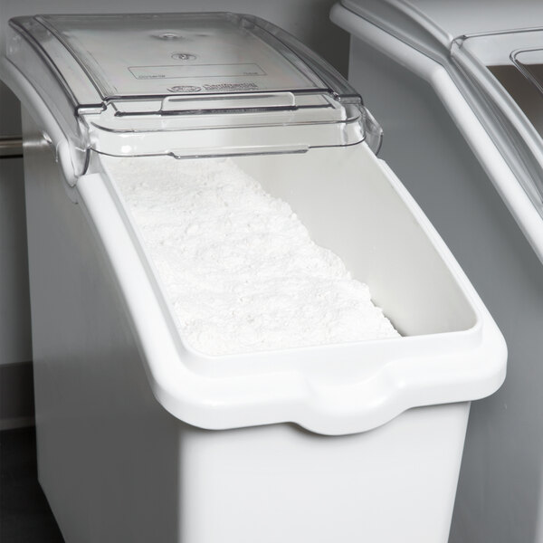 Continental 9321 21 Gallon / 335 Cup White Slant Top Mobile Ingredient