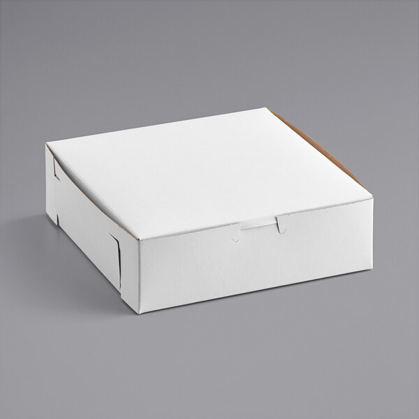 25 count WHITE 8x8x2-1/2 Bakery or Cake Box 