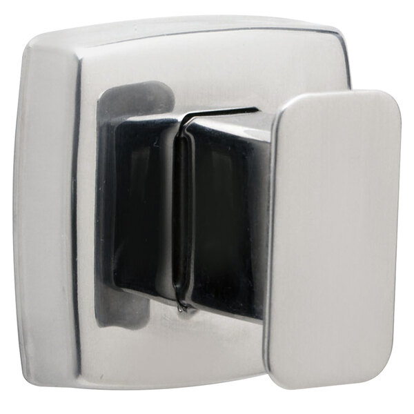 Bobrick B-76717 Surface-Mounted Single Robe Hook with Satin Finish