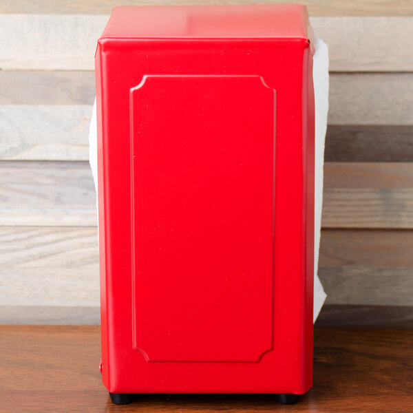 Tablecraft 2211 Tallfold Napkin Dispenser Red