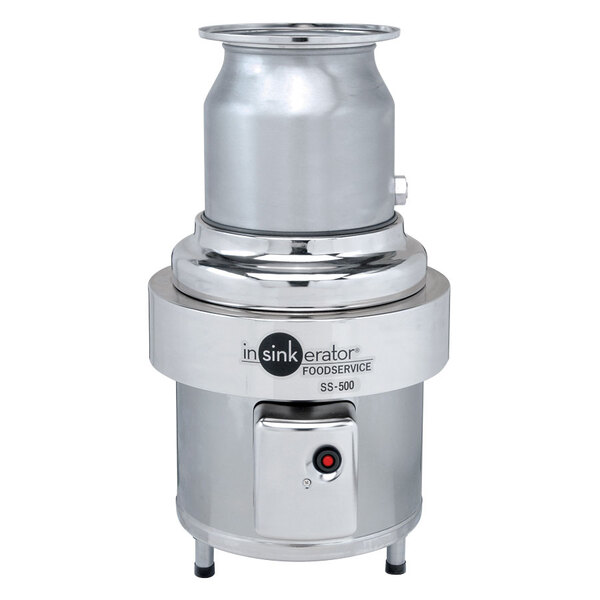InSinkErator SS-500-30 Short Body Commercial Garbage Disposer - 5 hp, 3 Phase