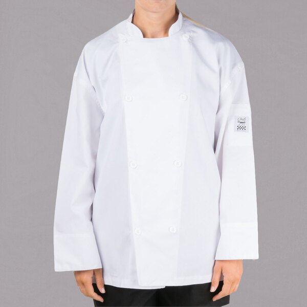 Chef Revival Silver J200 Unisex White Customizable Performance Long