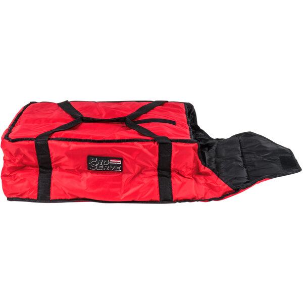 Rubbermaid FG9F3700RED ProServe Large Red Insulated Nylon Pizza