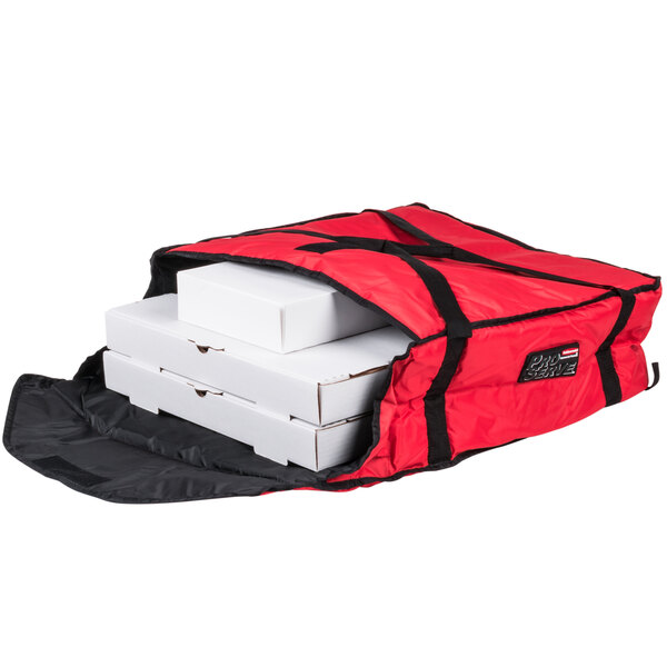 Rubbermaid FG9F3700RED ProServe Large Red Insulated Nylon Pizza
