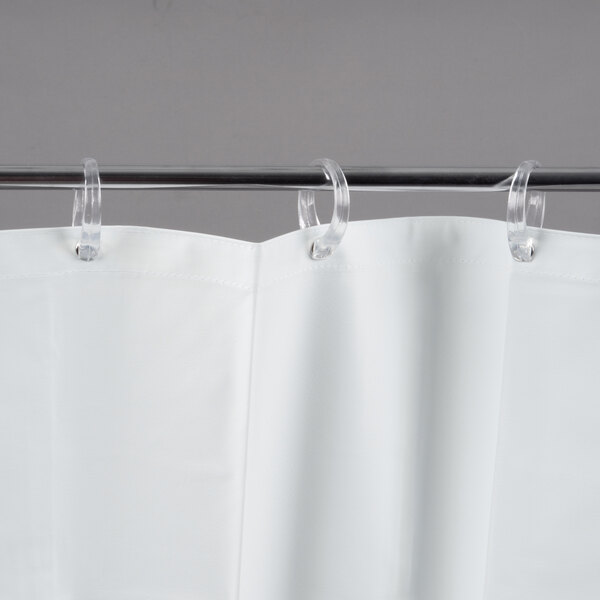 Bobrick 2042 White Vinyl Shower Curtain 42" x 72"