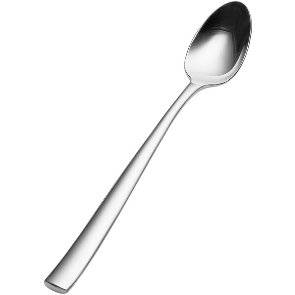 A Bon Chef stainless steel iced tea spoon with a silver handle.