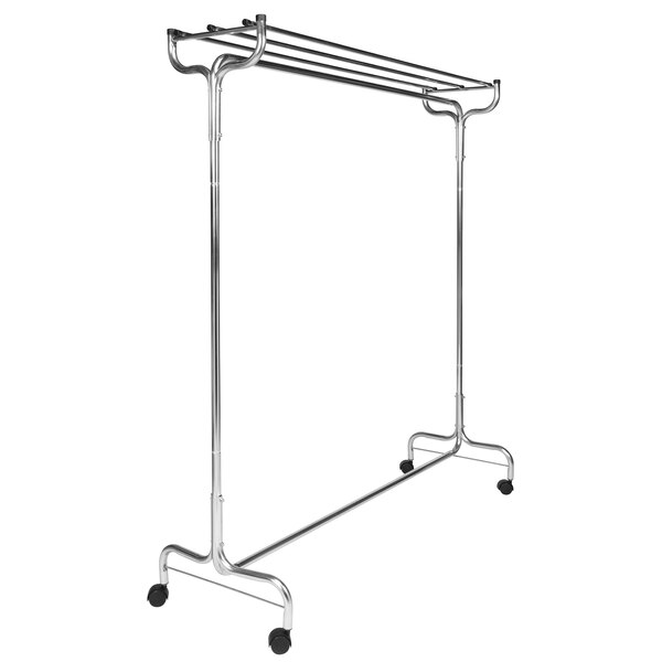CSL 1075-60P 60" Portable Valet Hat Rack Coat Rack with Casters and Perma Hangers
