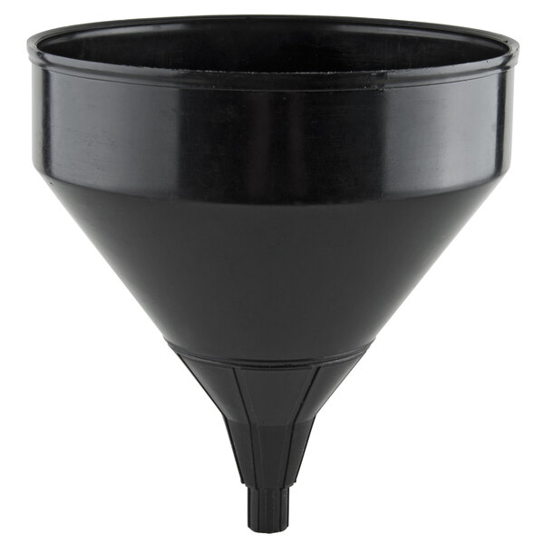 A black Bar Maid funnel with a black handle.
