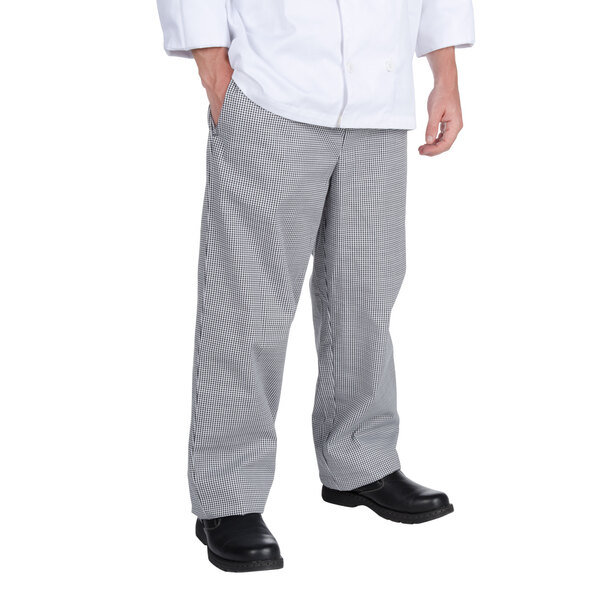 Chef Revival Men's Houndstooth Baggy Cook Pants 8XL